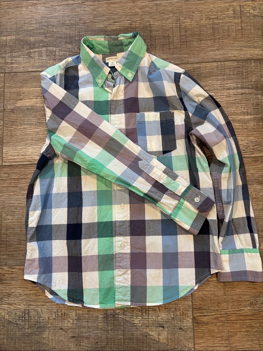Crewcuts button up boys shirt, size 10.